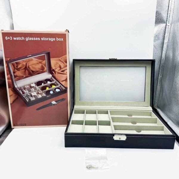 Custom Logo 6 12 24 Slots Luxury PU Leather Gift Packaging Watch Storage Box Back Watch Case Watch Display Box Organizer