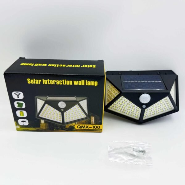 High Quality Outdoor Solar Powered Garden Lamp 100 Led Waterproof Motion Sensor Solar Wall Garden Lights