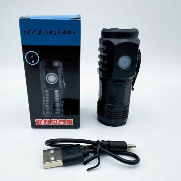 USB Rechargeable Light German 3 Eyed Mini Flash Super Power Flashlight Thumb Sized Flashlight 3 Eyed Monster Flashlight