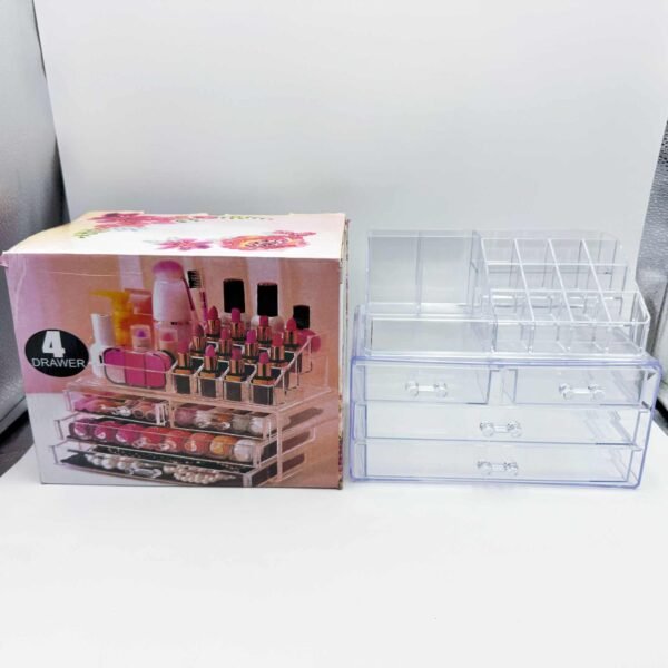 Stackable Acrylic Makeup Organizer Jewelry Lipstick Lip gloss Storage Box Clear Acrylic Vanity Cosmetic Make up Drawer Organiser