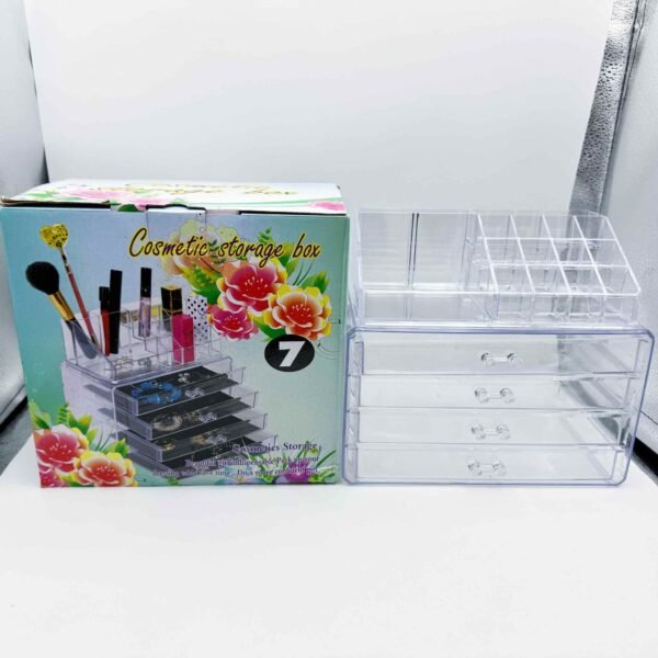 Stackable Acrylic Makeup Organizer Jewelry Lipstick Lip gloss Storage Box Clear Acrylic Vanity Cosmetic Make up Drawer Organiser