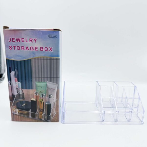 Plastic Cosmetic Display Office Stationery Clear Vanity Countertop Makeup Organizer Tray