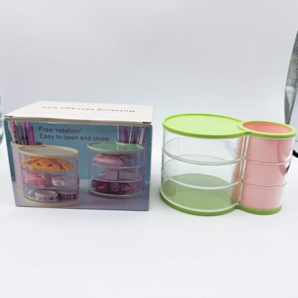 Transparent PS Material Cosmetic Storage Display Box With Cover Desktop Jewelry Box Ear Stud Rack Shooting Props Wholesale