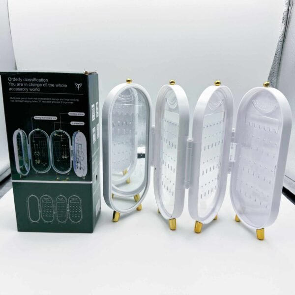 Jewelry Storage Box Earring Necklace Hand Jewelry Box Home Multi Functional Folding Portable Display Stand