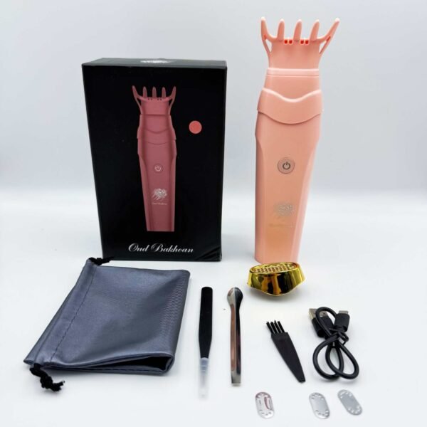 Arabic Incense Burner USB Rechargeable Electric Mubkhar Hair Comb Burner with Gift Box