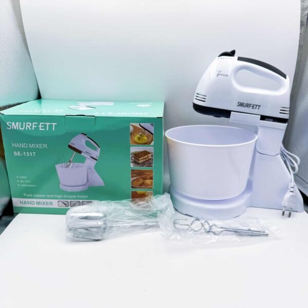 Household Electric Desktop Stainless Steel Bucket Stirring Egg Beater Cream Baking Cake and Flour Mixer